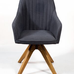 Beautiful shot of a stylish grey chair isolated on a white background Venezia Armchair
